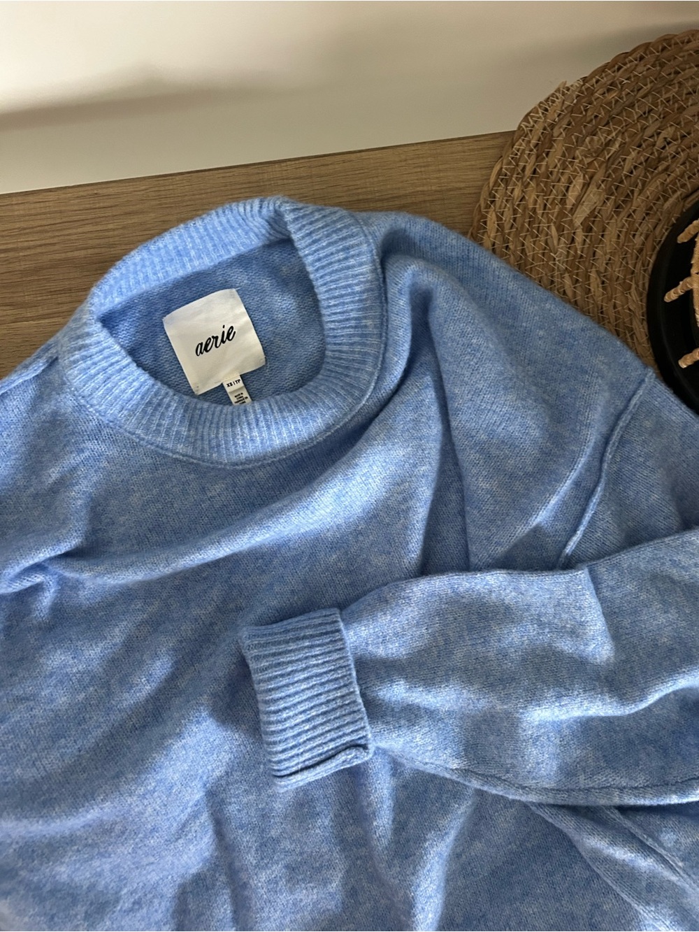 Aerie unreal Blue Crewneck Sweater